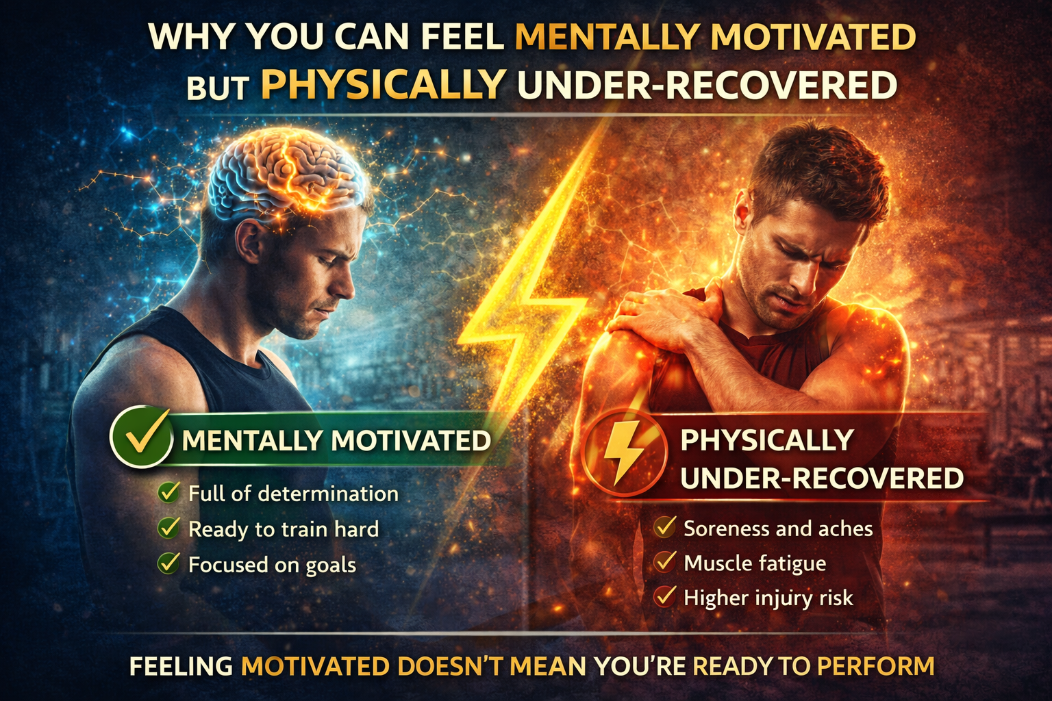 Why You Can Feel Mentally Motivated but Physically Under-Recovered
