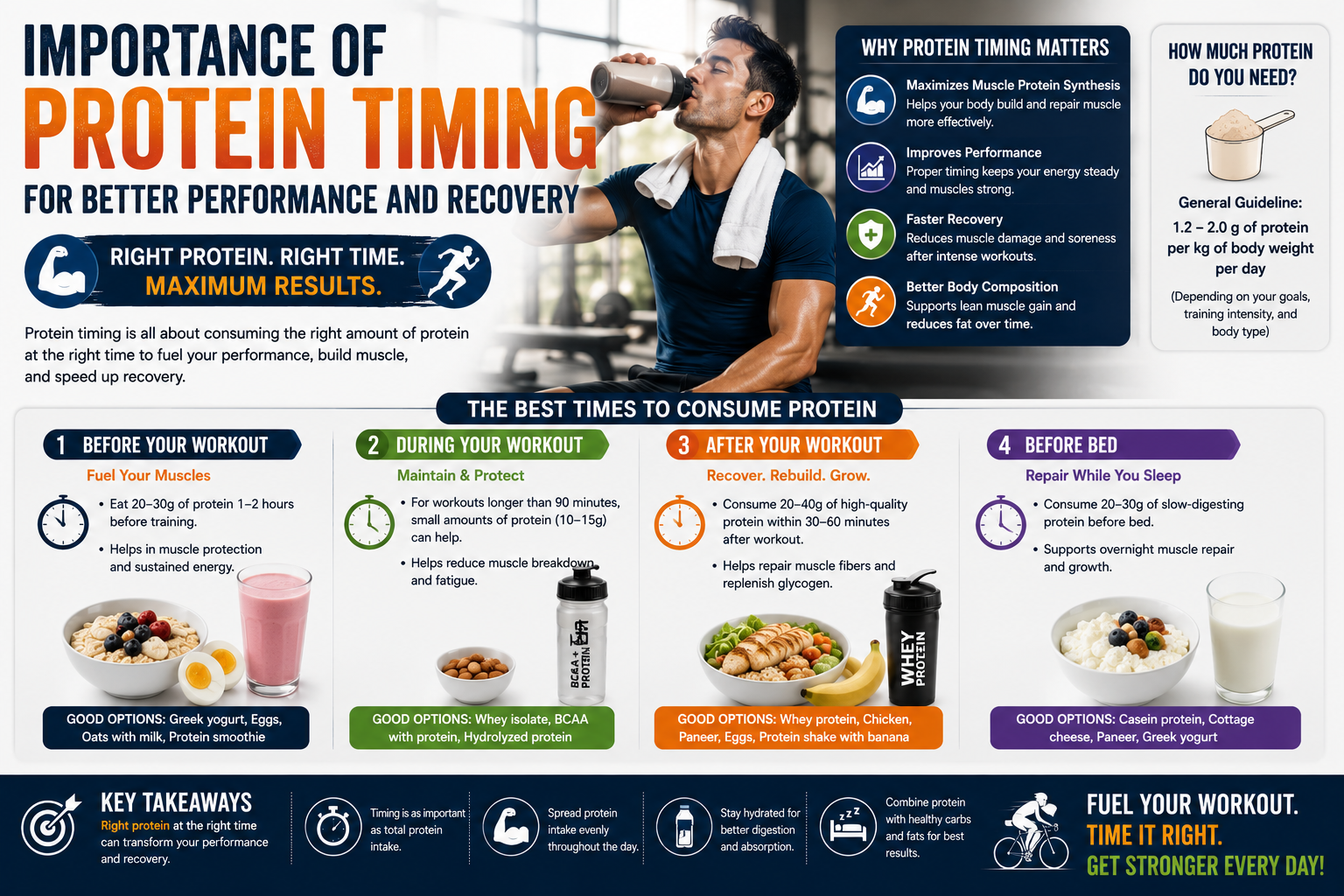 Importance of Protein Timing for Better Performance and Recovery